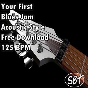 Your first blues jam acoustic style backing track | Blues Backing Tracks